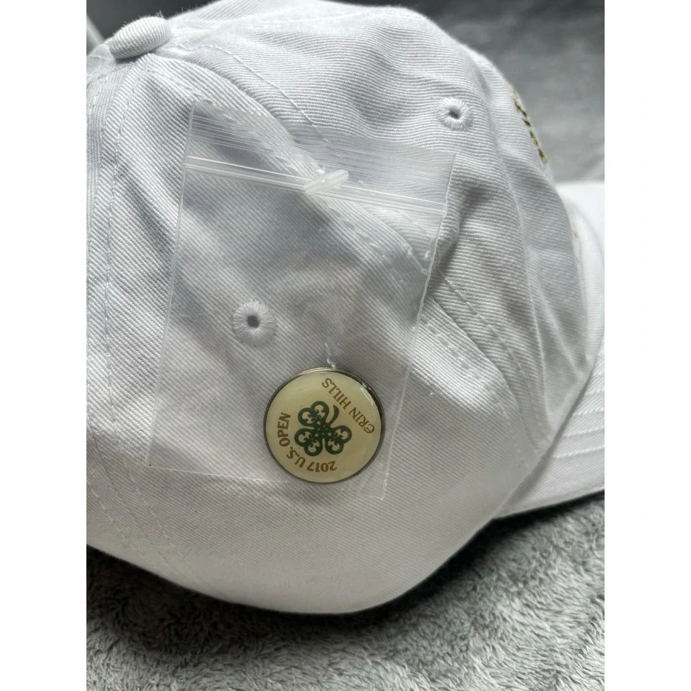 USGA 2017 US Open Erin Hills Golf Hat White Member Adjustable Cap w/ Ball Marker
